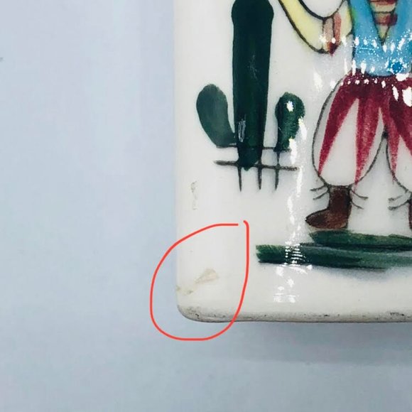 Vintage Square Ceramic S & P Shakers - Picture 7 of 8